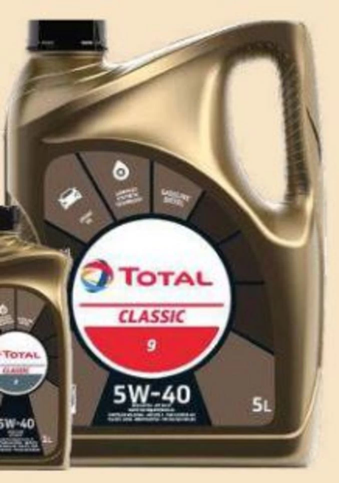 Total Classic 5W40, 5 Liter, A3/B4 Synthetische Olie Voor Benzine/diesel