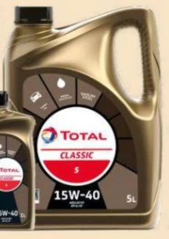 Total Classic 15W40, 5 Liter Universeel Benzine Of Diesel, A3/B3