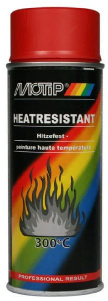 Motip Hittebestendig Rood 300gr Spuitbus 400ml Kleur 04040