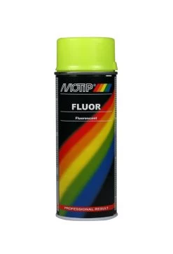 Motip Fluo Lak Geel Spuitbus 400ml Kleur 04022
