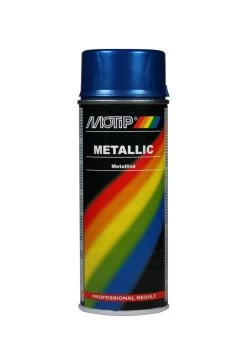 Motip Metallic Lak Blauw Spuitbus 400ml Kleur 04044
