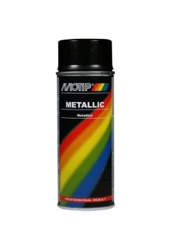 Motip Metallic Lak Zwart Spuitbus 400ml Kleur 04049