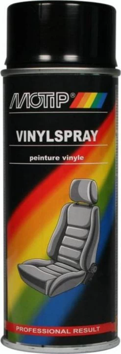 Motip Vinylspray Zwartspuitbus 400ml Kleur 04066