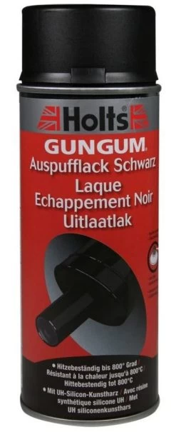 Holts Hittebestendige Verf Zwart 400ml - Gungum - Uitlaatverf Tot 800gr
