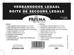 Prisma Verbanddoos 100% Wettelijk 9-delig