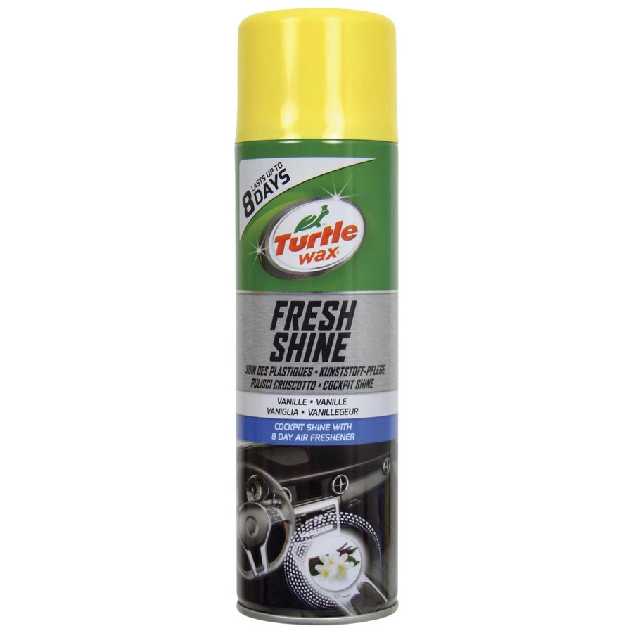 Turtle Wax Fresh Shine Cockpit Spray 500ml, Vanilla Geur FG5866