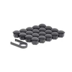 Wielmoerdoppen Zwart 17mm