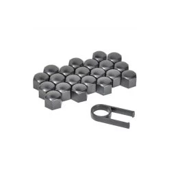 Wielmoerdoppen Zwart 19mm