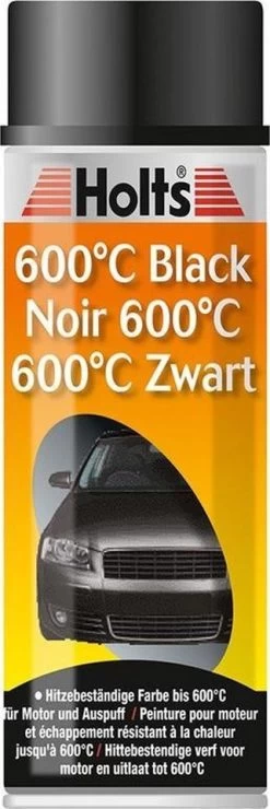 Holts Hittebestendige Verf Zwart Tot 600gr Aerosol 400ml
