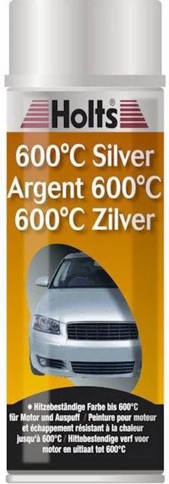 Holts Hittebestendige Verf Zilver Tot 600°C Aerosol 400ml