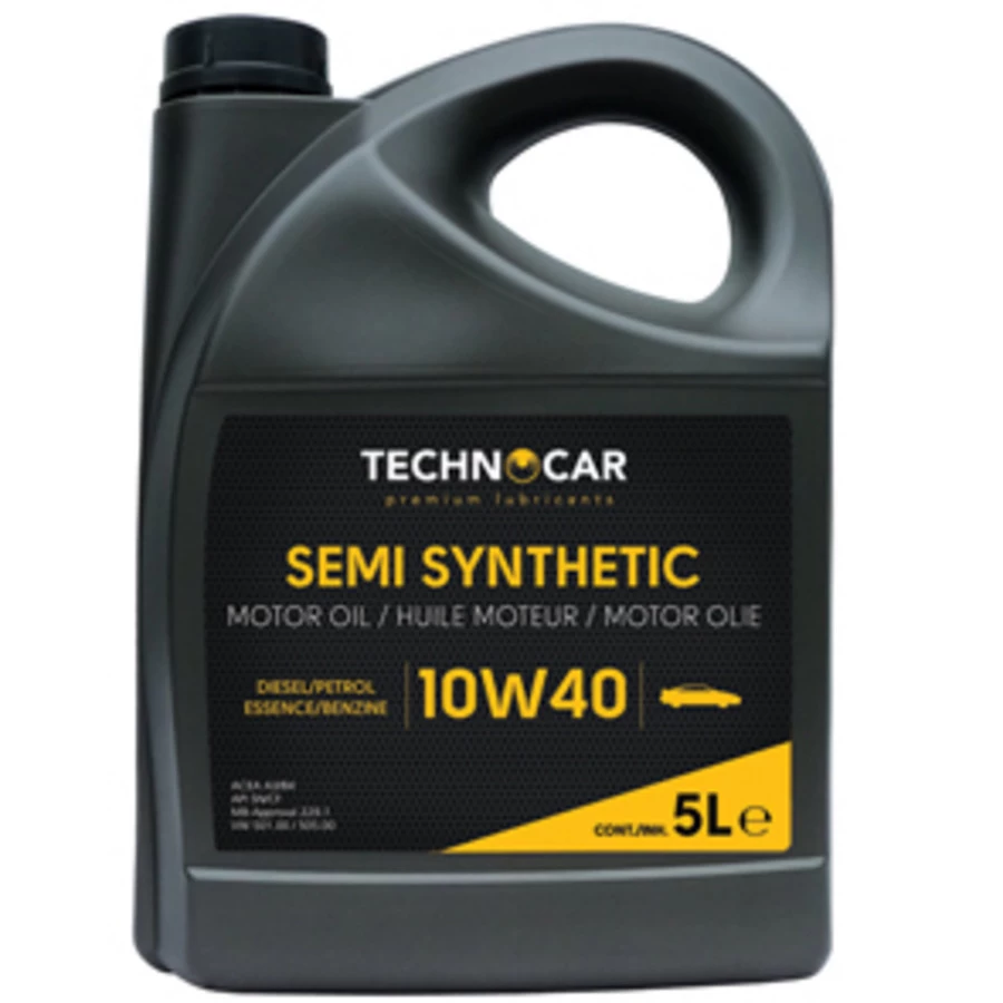 Technocar Motorolie Semi Synthetic 10W40 5 Liter, Voor Benzine En Diesel
