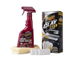 Meguiars Smooth Surface Clay Kit 3x60gr Clay Bars, 473ml Detailer En Doek