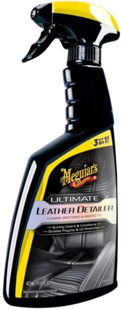 Meguiars Ultimate Leather Detailer 473ml Reinigt Vet Vuil En Voedt Het Leer