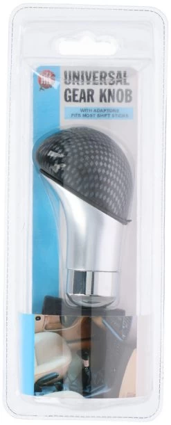 Versnellingspookknop Universeel Carbon Zilver