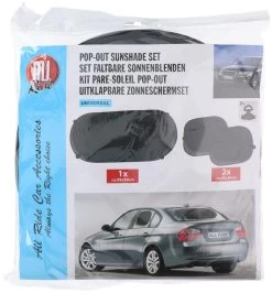 Zonnescherm Pop Out 3 Delig. 1 Maal 99x50 Cm En 2 Maal 44x38 Cm