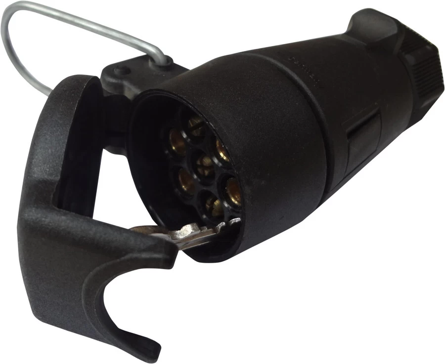 Koppelstekker 7-polig Pvc 12V Met Deksel Zwevend - Afbeelding 2