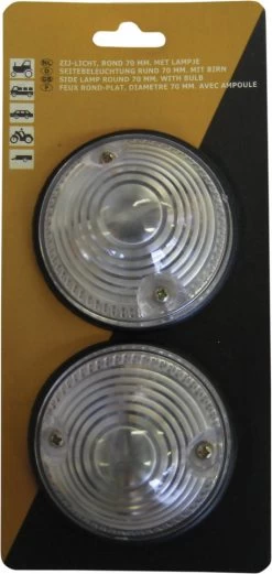 Breedtelicht Wit 7cm Diameter Op Blister Per 2