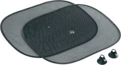 Zonnegordijn Universeel Zwart Met Zuignappen - 2 Stuks - 38x45cm