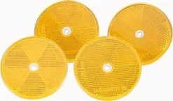 Reflector 80mm Oranje Met Vijs Opening