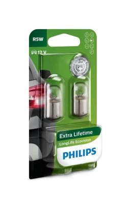 Philips 12V Longlife EcoVision R5W Laag Verbruik & Dubbele Levensduur