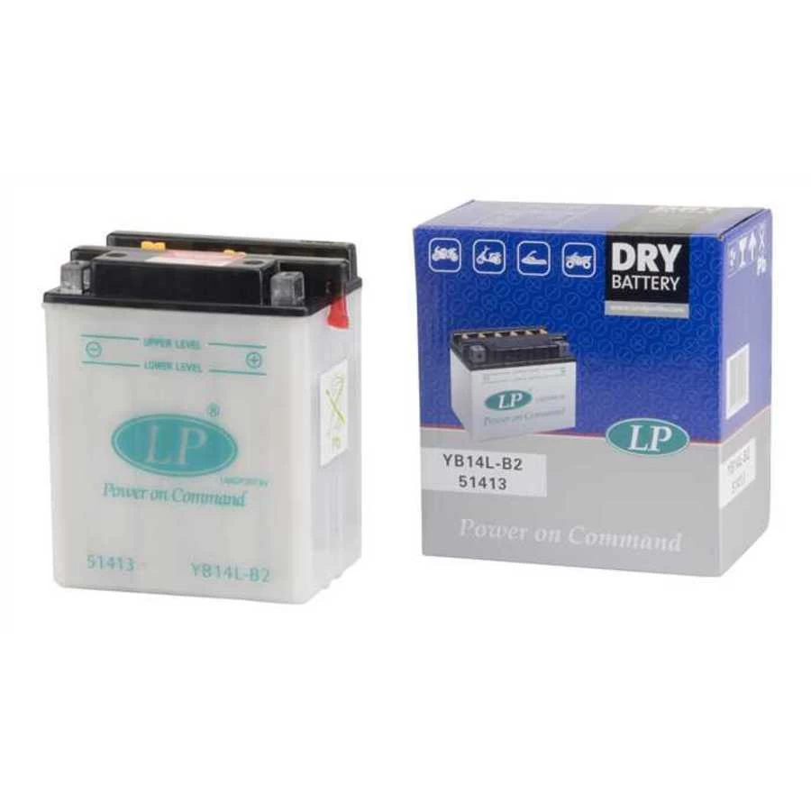 Motobatterij Met Acide 12v Yb14l-b2