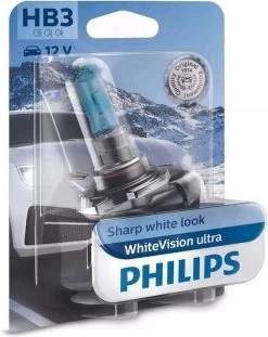 Philips 12V WhiteVision ULTRA HB3 9005 Halogeenlamp Xenon Effect
