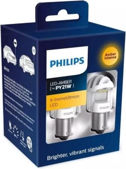 Philips 12V PY21 Oranje + CANbus Ultinon Led