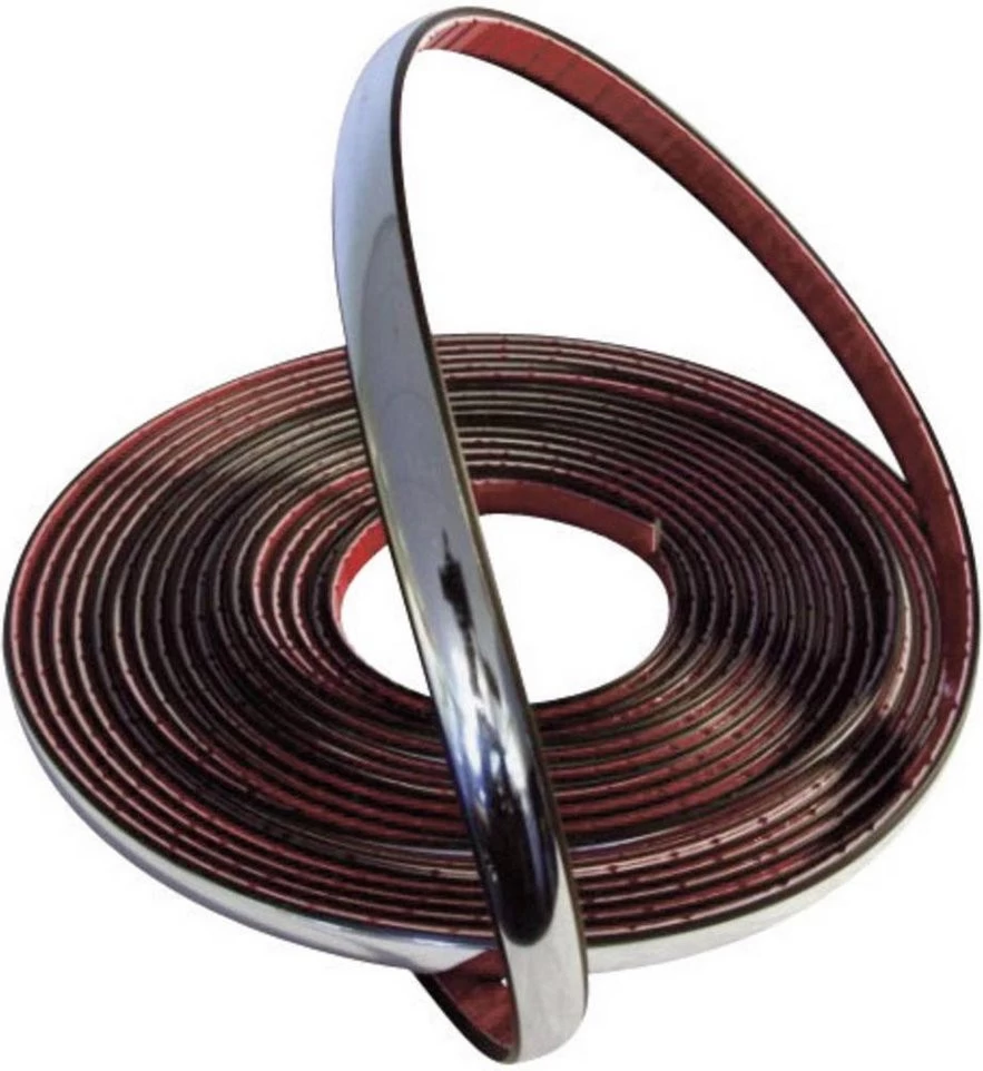 Sierlijst 9mm, 8 Meter Chromium Zelfklevend